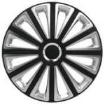 Set capace roti auto Cridem Trend RC 4buc - Negru/Argintiu - 15''