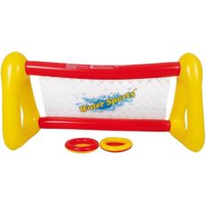 Joc Frisbee pentru Piscina, cu Poarta, Plasa si 2 Discuri, 131.5 x 48 x 68 cm